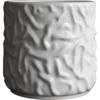 DBKD Swoon krukke/urtepotte Ø23 cm Shiny white