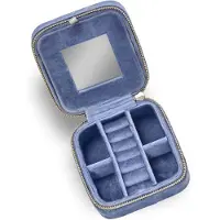 Ginza.se Jewelry Box Blue Velour Skønhedstilbehørssæt