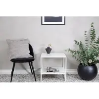 Venture Home - Sidebord Sila, 51 x 51 cm - Hvid - Småborde - - Homeroom
