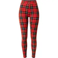 Urban Classics Leggings rød / sort / hvid