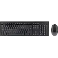 Deltaco TB-114 - keyboard and mouse set - Nordic - black - Tastatur & Mus sæt - Nordisk - Sort