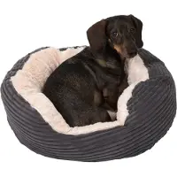 Zooplus Exclusive Hundeseng Cozy Cord - L 81 x B 63 x H 18 cm