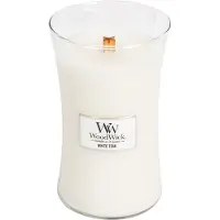 Woodwick White Teak 609g Lys
