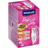 Vitakraft Poésie Création (i sauce) vådfoder til katte multipack (6 x 85g)