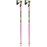 LEKI - Skistave - Worldcup Lite Sl Lady 3D Neonpink-Black-Neonyellow til Unisex - Størrelse 105 cm - Lyserød