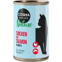 Cosma Økonomipakke: 24 x 140 g Nature - Kylling & Laks