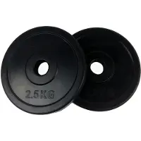 Tunturi Rubber 2.5kg Vægtskive 2 Enheder