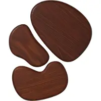 Ferm Living Cairn skærebræt 3 dele Dark Brown