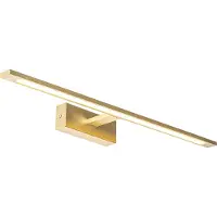 QAZQA Væglampe messing 62 cm inkl. LED IP44 - Jerre