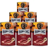 Happy Dog Sensible Pure Africa - Struds - 6 x 400 g