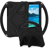 Mtp Products Samsung Galaxy Tab A7 Lite Stødsikkert Transportabelt Cover til Børn - Sort