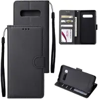 Mtp Products Samsung Galaxy S10+ Pung Taske med Stativ - Sort
