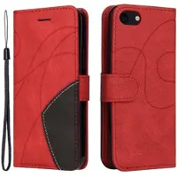 Mtp Products Bi-Color Series iPhone 7/8/SE (2020)/SE (2022) Etui med Pung - Rød