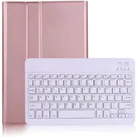 Mtp Products Ultra-Slim Samsung Galaxy Tab A7 10.4 (2020) Cover med Bluetooth Tastatur - Rødguld