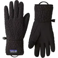 Patagonia - Skihandsker - Retro Pile Gloves Black til UnisexUld - Størrelse XS - Sort