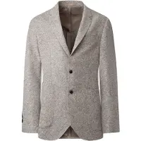 Hackett London Hackett Londontil mænd. HM443100 Grå boucle-jakke (40/32), Brun, Casual, Klassisk, Akryl, Lange ærmer