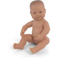Miniland Europæisk Nyfødt Drengebaby-dukke 40 Cm