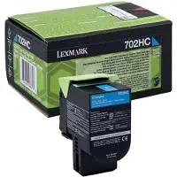 Lexmark 702HC Tonerkassette Cyan 70C2HC0 Modsvarer: N/A