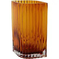 AYTM Folium vase 20 cm Amber