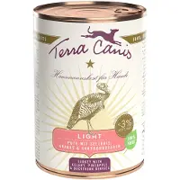 Terra canis Økonomipakke: 12 x 400 g Light - Kalkun med selleri, ananas og havtorn-bær