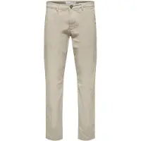 Selected Lærredsbukser 'Miles Flex' beige