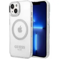 GUESS GUHMP14MHTRMS iPhone 14 Plus 6,7" sølv/sølv hard case Metal Outline Magsafe