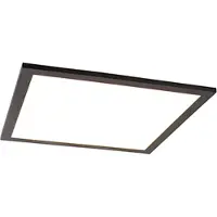 QAZQA Loftslampe sort 40 cm inkl. LED med fjernbetjening - Liv