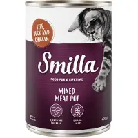 Smilla Økonomipakke: 24 x 400 g Multikødgryde - Okse, And & Kylling