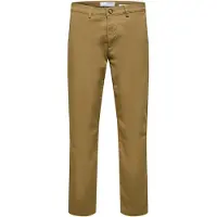SELECTED MEN Lærredsbukser 'New Miles' karamel