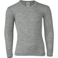 Engel Bluse - Uld/Silke - Gråmeleret - - 12 år (152) - Bluse