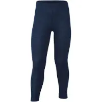 Engel Leggings - Uld/Silke - Navy - - 10 år (140) - Leggings - Uld