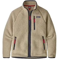 Patagonia - Mærker - Boys' Retro Pile Jkt El Cap Khaki til Unisex - Børnetoj Størrelse M - Beige