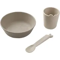 Done by Deer Spisesæt - 3 dele - Kiddish First Meal Set - Sand - - OneSize - Spisesæt