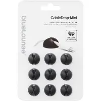 Bluelounge CableDrop Mini 9-pack, Sort