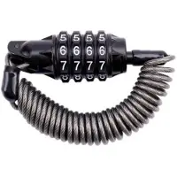 24hShop Cykellås med kabel og kodelås - 1,5 m