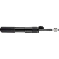Lezyne /BIRZMAN håndpumpe Velocity MTB Black (Presta/Schrader) 90psi/6.2bar, 183mm, CNC, sort