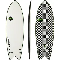 Softech Kyuss Fish 5'8 Softtop Surfboard hvid