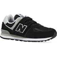 New Balance New Balanceunisex til børn. PV574V1 Sneakers i læder 574 sort (33), Fast, Velcro, Casual, børnetøj