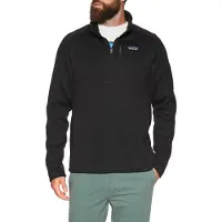 Patagonia - Fleece - M's Better Sweater 1/4 Zip Black til Unisex - Størrelse XL - Sort