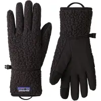 Patagonia - Dametøj - Retro Pile Gloves Black til UnisexUld - Størrelse M - Sort