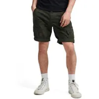 Superdry Superdrytil mænd. M7110300A Cargo-shorts i økologisk bomuld Core green (28), Casual, Grøn, Camouflage, Økologisk bomuld, Bæredygtig