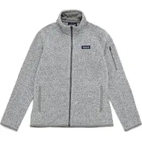 Patagonia - Fleece dame - W's Better Sweater Jkt Birch White til Unisex - Størrelse L - Grå
