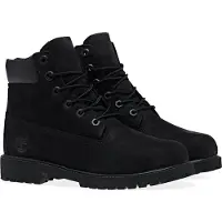 Timberland Timberlandunisex til børn. TB0127070011 Snørestøvler i læder 6 Premium sort (30.5), Fast, Blonder, Casual, børnetøj