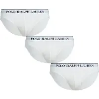 Ralph Lauren Polo Ralph Laurentil mænd. 714835884001 Pakke med 3 hvide Classic trusser (M), Afslappet, Bomuld