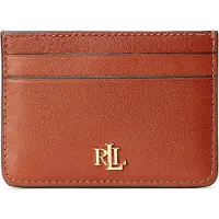 Ralph Lauren Lauren Ralph Laurentil kvinder. 432876732002 Brun læderkortholder (OSFA), Casual, Klassisk