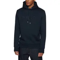 Gant Ganttil mænd. 2037020 Tonal Archive Shield Hættetrøje Navy (S), Casual, Bomuld, Lange ærmer, Blå