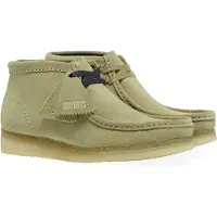 Clarks Clarkstil mænd. 26155520 Wallabee beige ankelstøvler i læder (38), 1-3 cm, Ruskind, Blonder, Casual