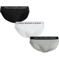 Ralph Lauren Polo Ralph Laurentil mænd. 714835884003 Pakke med 3 lavtaljede trusser sort, grå, hvid (S), Afslappet, Bomuld