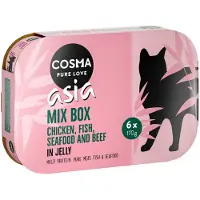 Cosma Økonomipakke: 24 x 170 g Asia i gelé - Mix II: 5 varianter