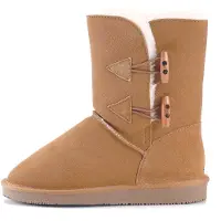Gooce Snowboots 'Hubbard' kastaniebrun / hvid